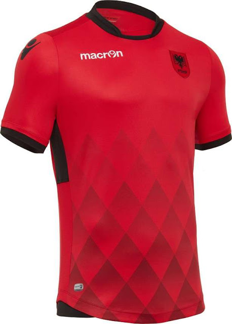 Maillot Albanie Domicile 2017 - Cliquez sur l'image pour la fermer